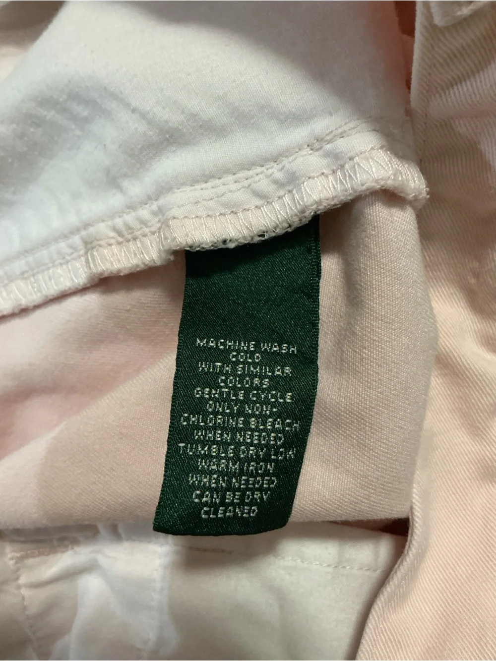 Lauren Ralph Lauren Women’s Twill Chino Shorts Light Pink High-Rise